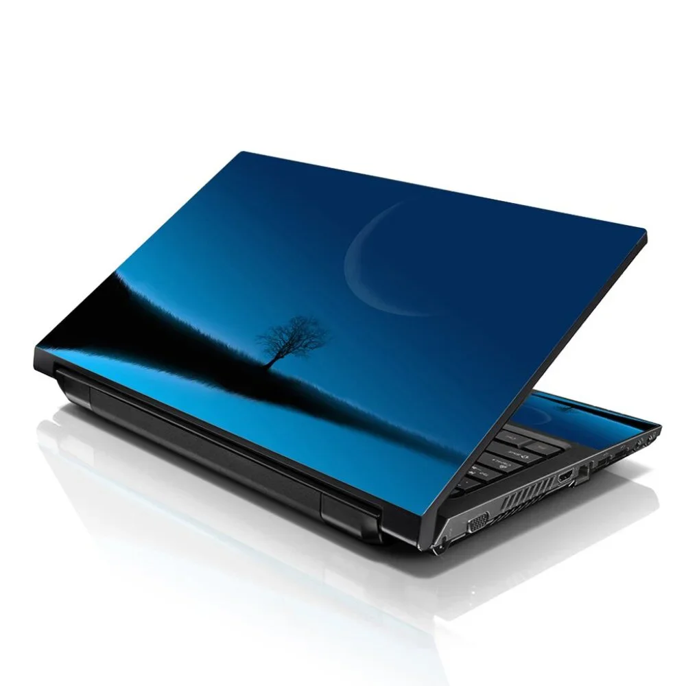 LSS 15.6 & 17.3 Inches Laptop Notebook Skin Sticker Decal - Blue Moon Scenery